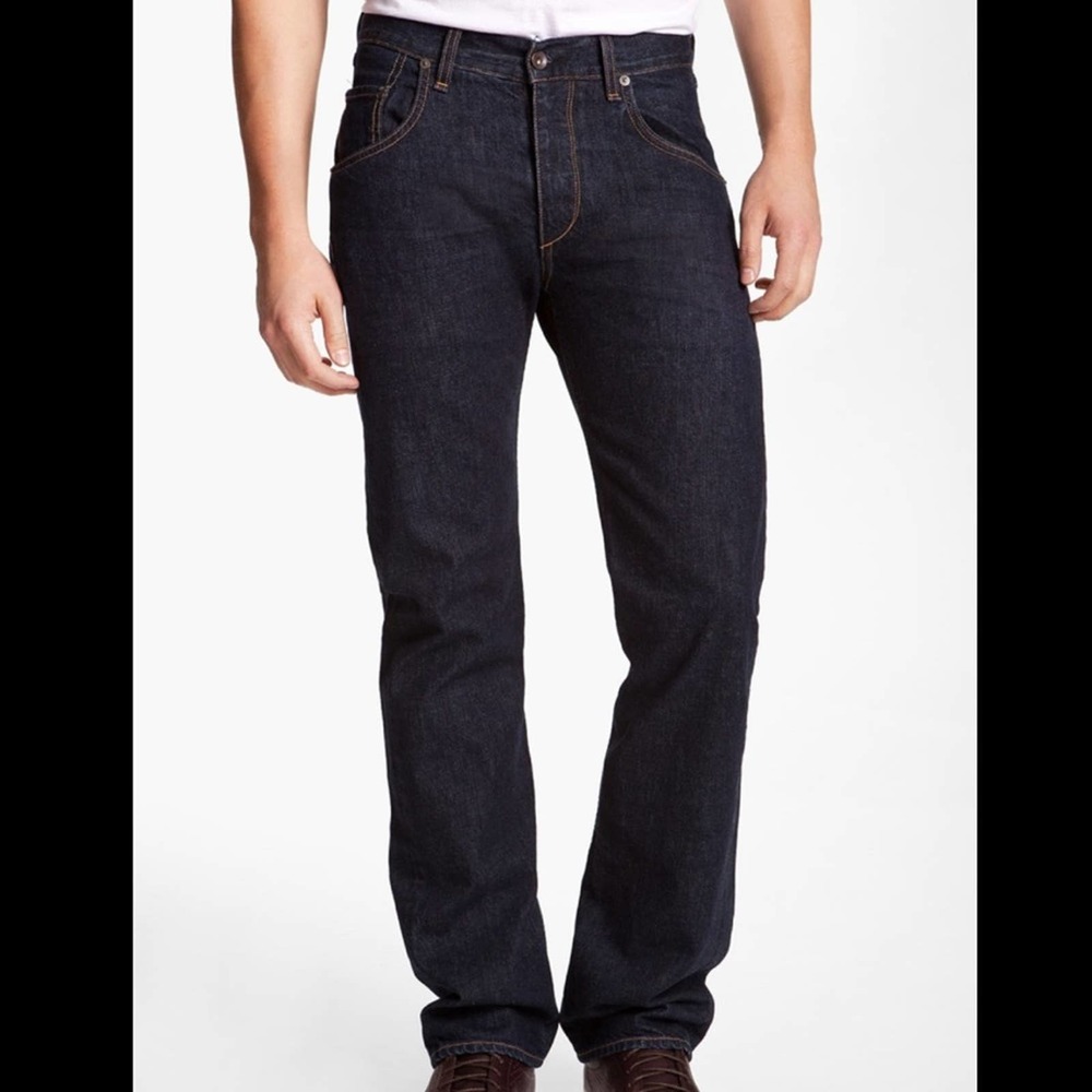 Rag & Bone RB15X Slim Straight Dark Wash Button Fly Jeans size 31